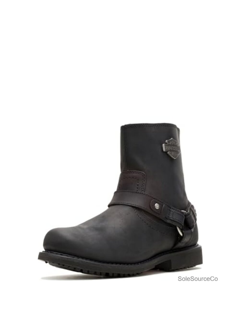 Mens Scout Leather Harness Riding Ankle Boots Full Grain Leather